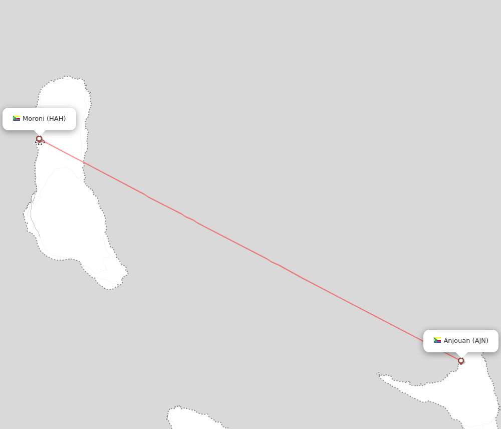 Flight map for AJN