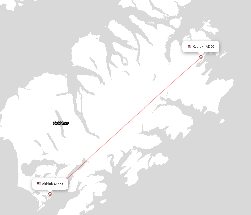 Flight map for AKK