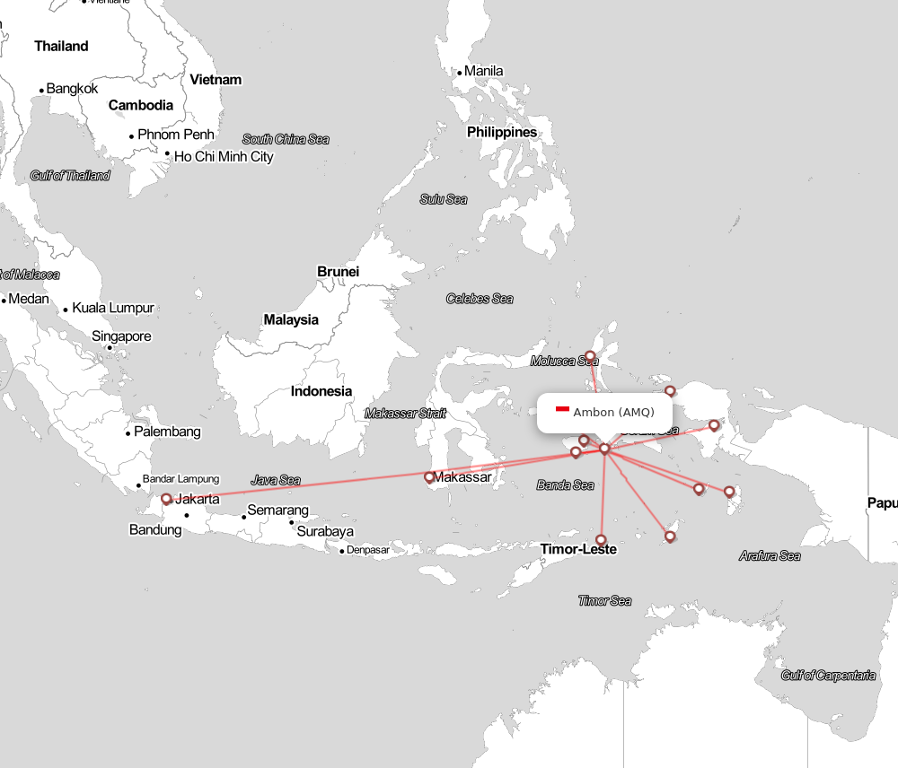 Flight map for AMQ
