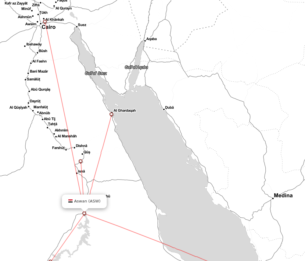 Flight map for ASW
