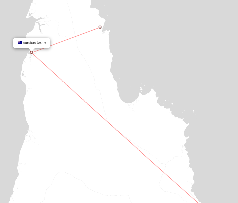 Flight map for AUU