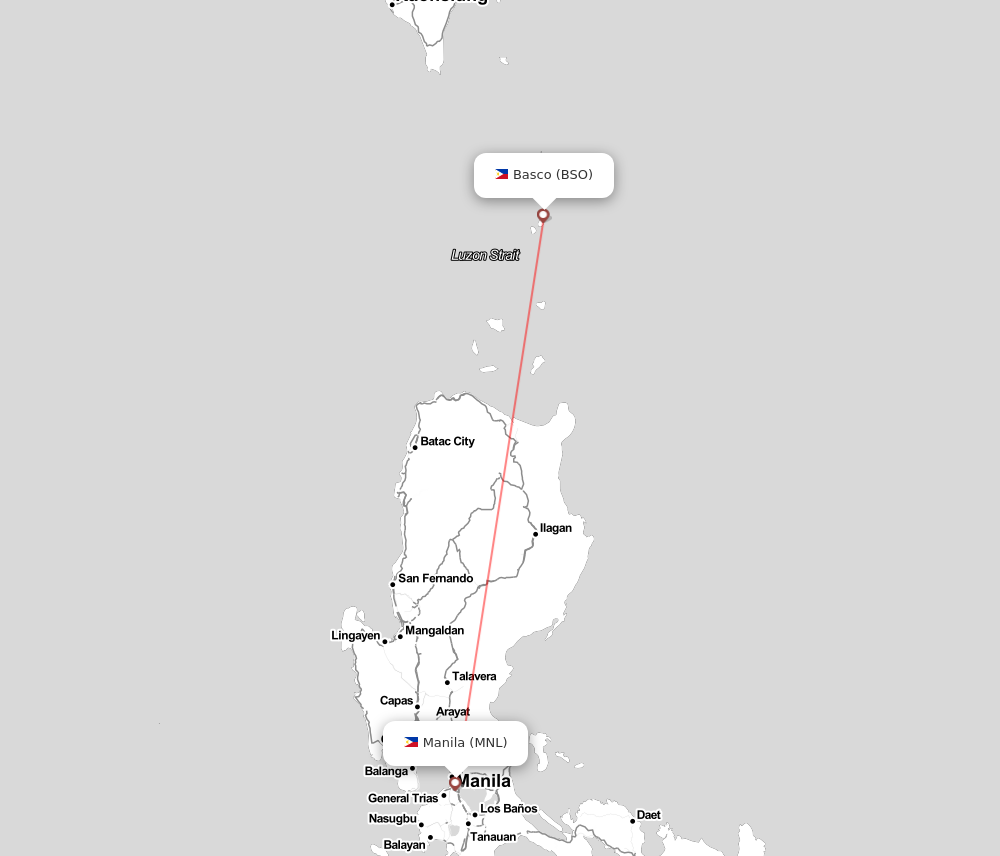 Flight map for BSO