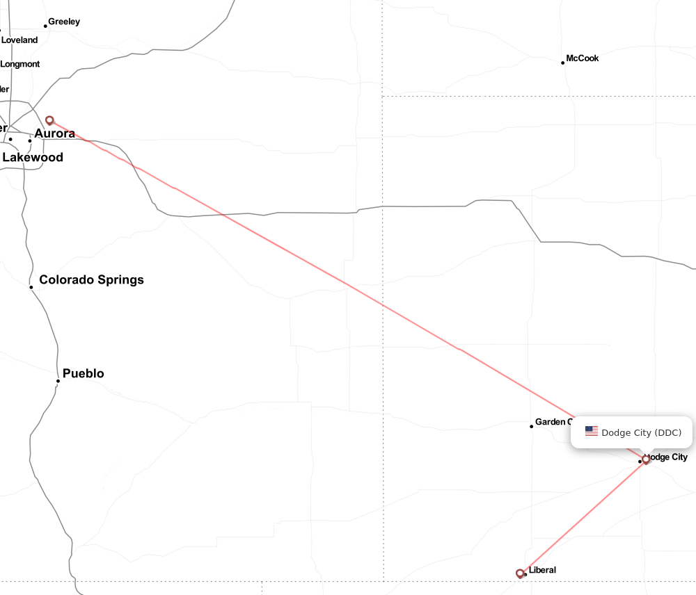 Flight map for DDC
