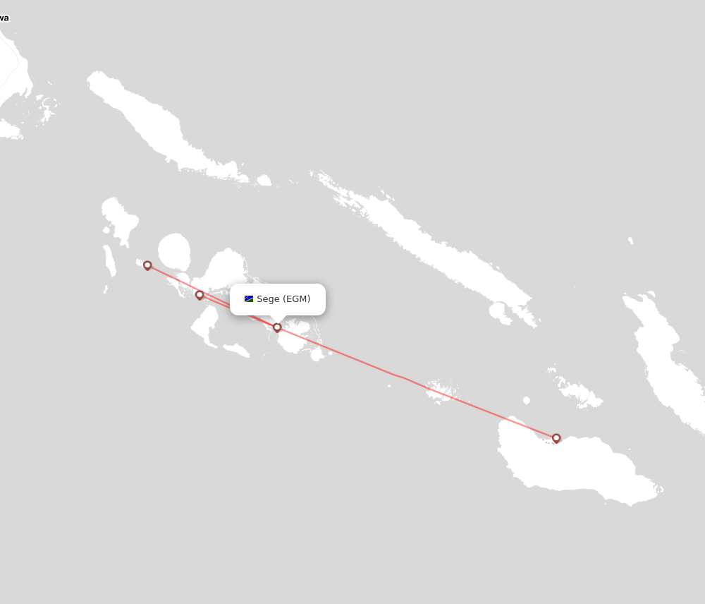 Flight map for EGM