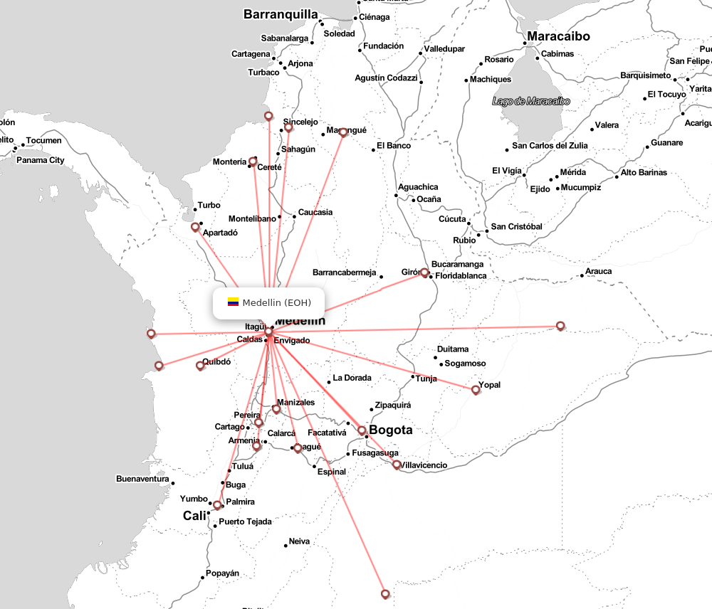 Flight map for EOH