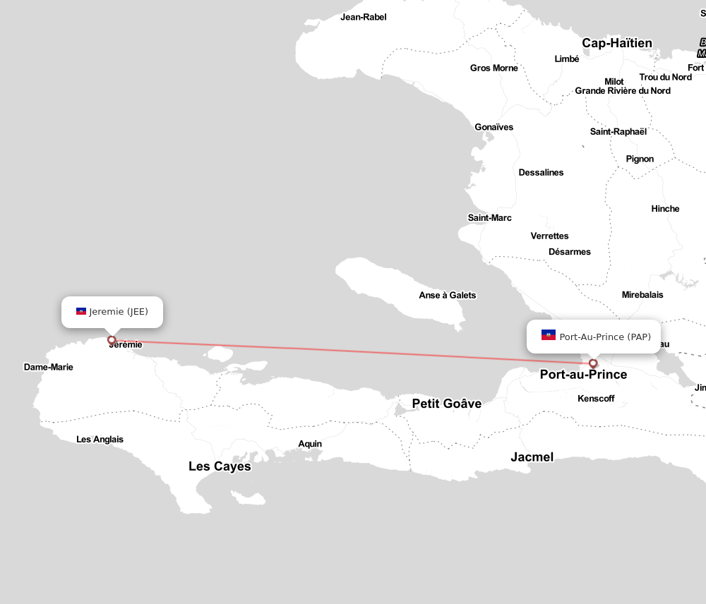 Flight map for JEE