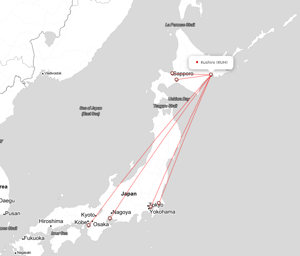 Flight map for KUH