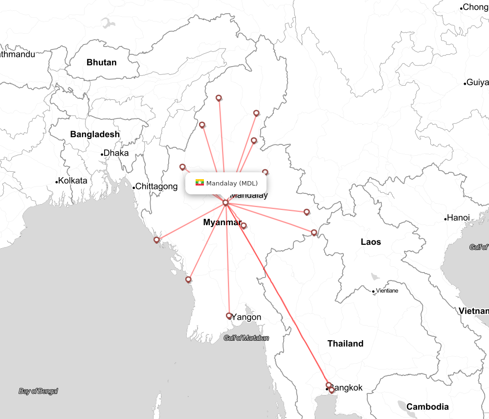 Flight map for MDL