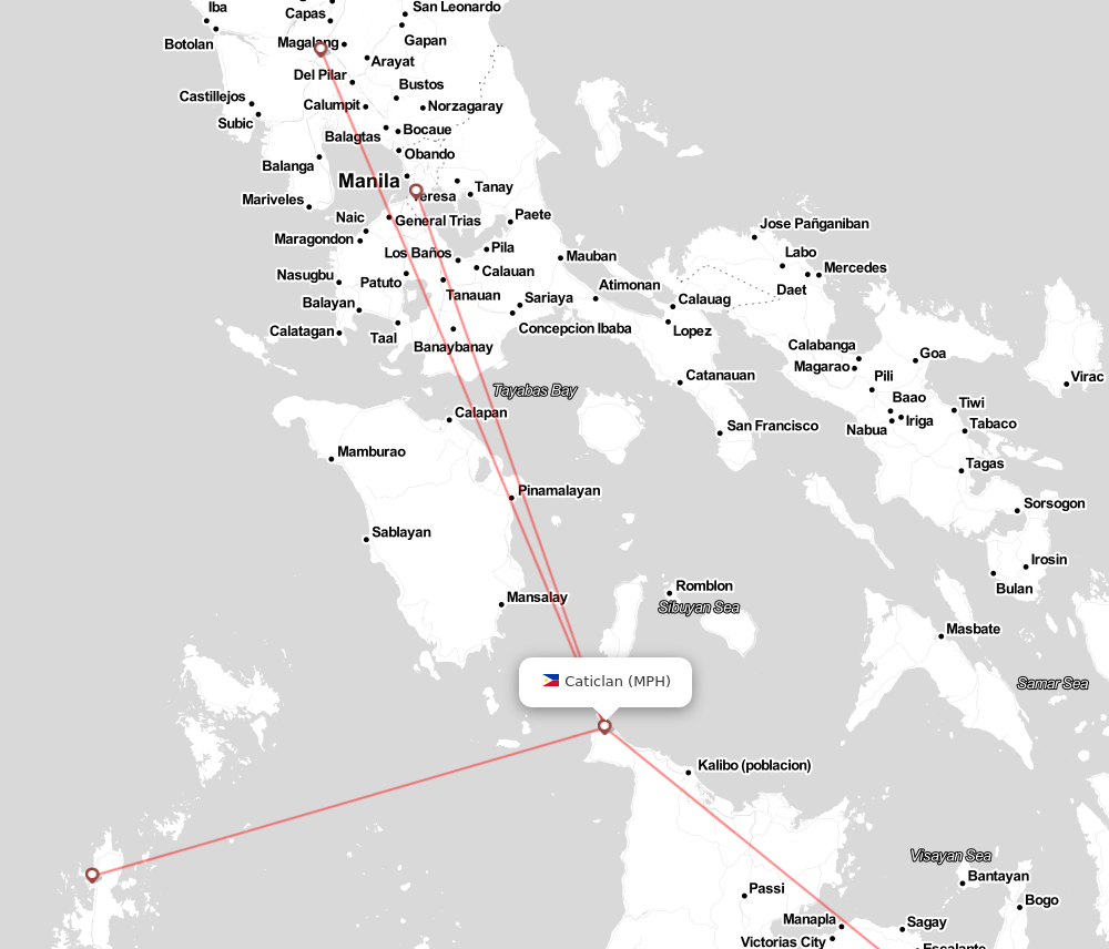 Flight map for MPH