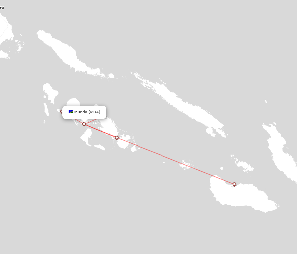 Flight map for MUA