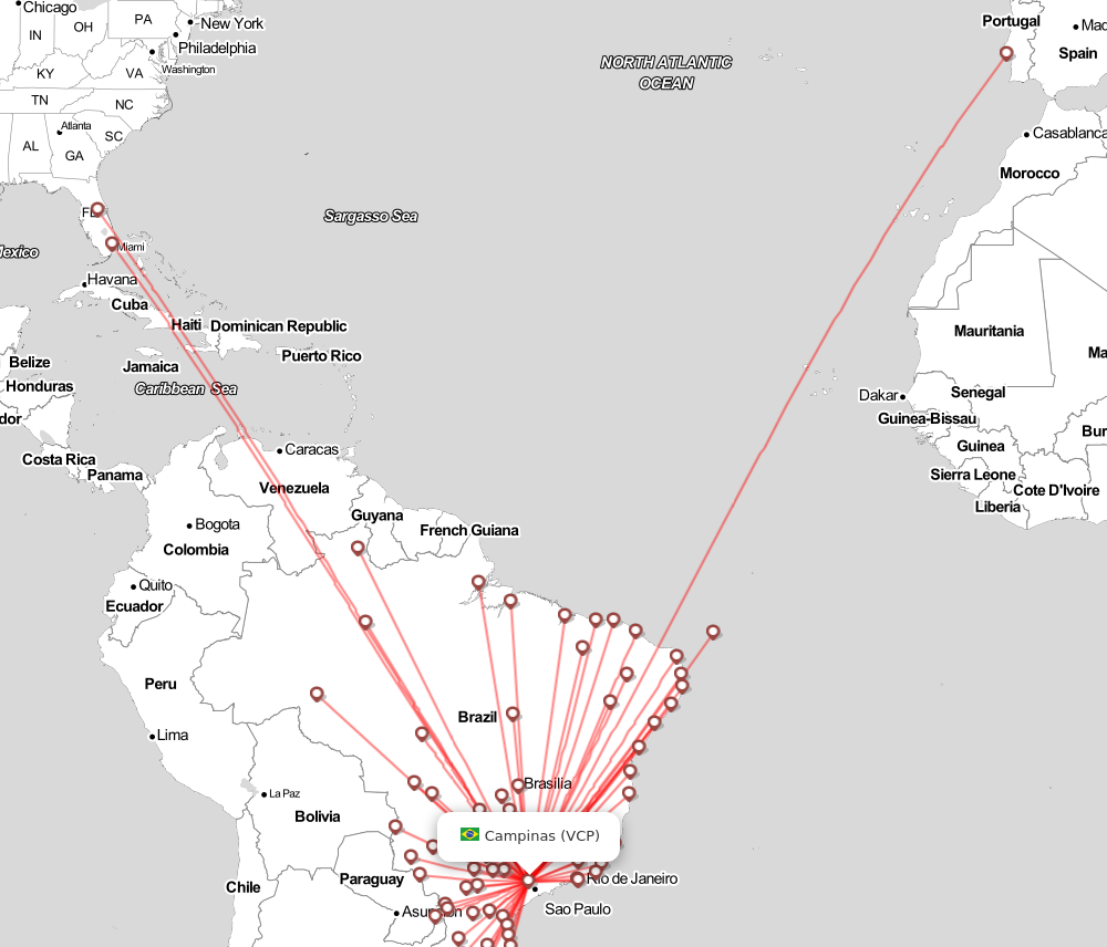 Flight map for VCP