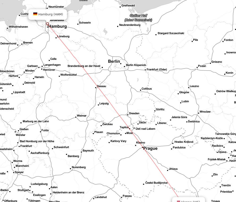 Flight map for AUA175 OS175