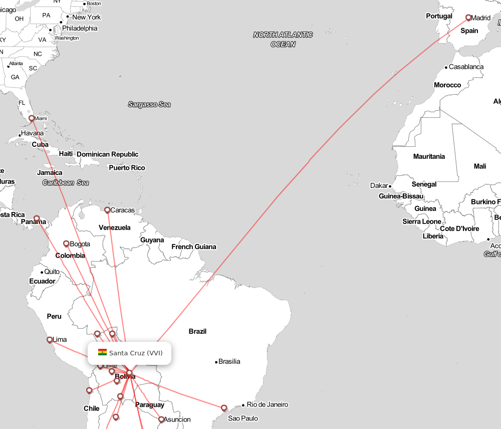 Flight map for VVI