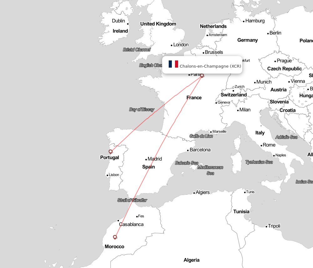 Flight map for XCR