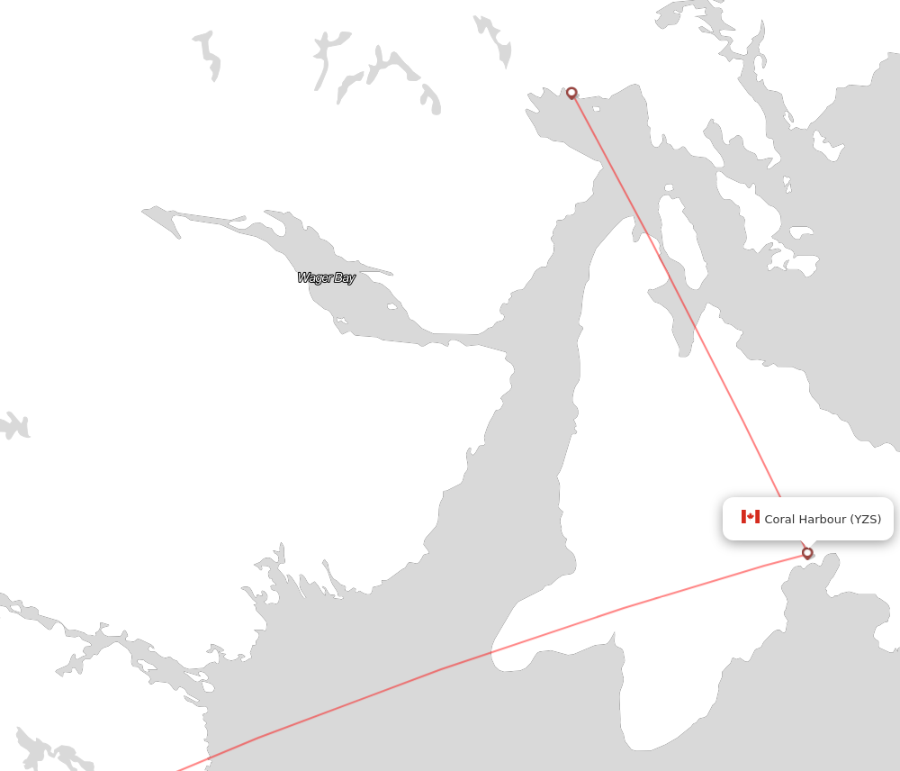 Flight map for YZS